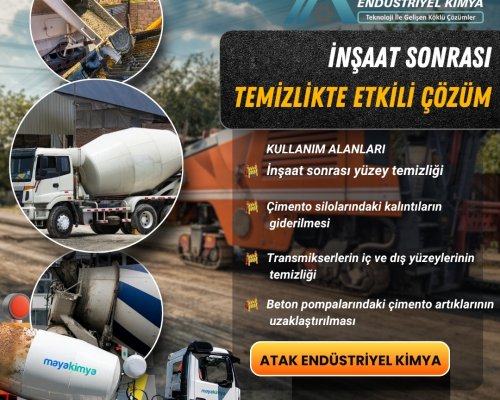 Atak Endüstriyel Kimya İnşaat Sonrası Temizlik Ürünü