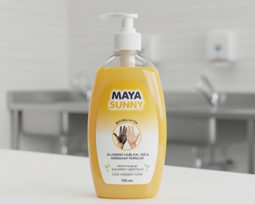 Ellerdeki Ağır Kir, Yağ Ve Mürekkep  Temizliğinde Kullanılan Provitamin B5 Ve Gliserin Takviyeli Maya Sunny