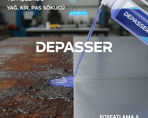 Depasser Tek İşlemde Metal Yüzeylerden Yağı, Kiri Ve Pası Uzaklaştırır.