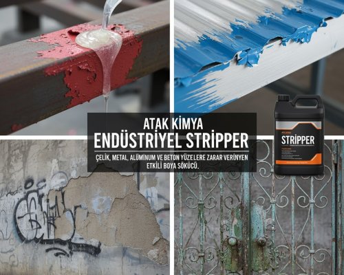 Strıpper Çelik, Metal, Alüminyum Ve Beton Yüzeylere Zarar Vermeyen Etkili  Boya Sökücüdür.