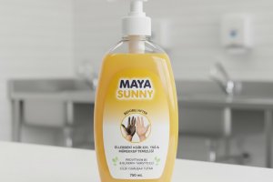 Ellerdeki Ağır Kir, Yağ ve Mürekkep  Temizliğinde Kullanılan Provitamin B5 ve Gliserin Takviyeli MAYA SUNNY