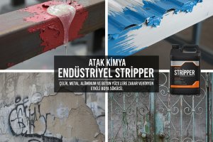 STRIPPER Çelik, Metal, Alüminyum ve Beton Yüzeylere Zarar Vermeyen Etkili  Boya Sökücüdür.